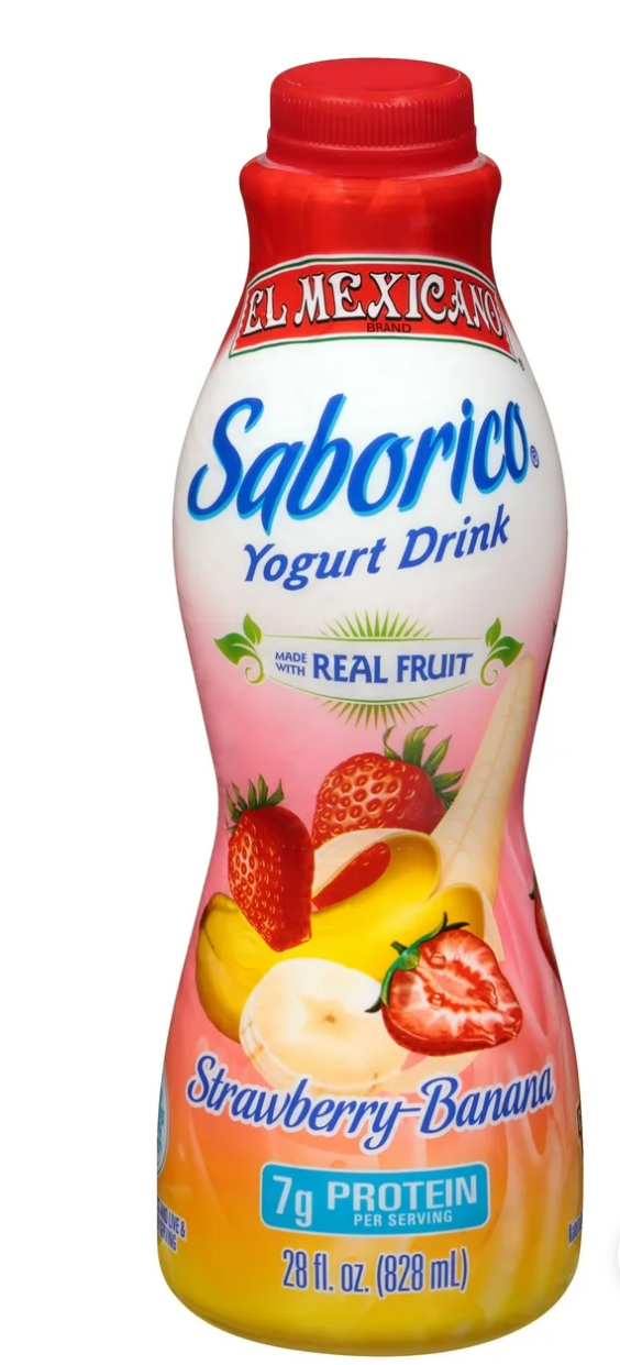 El Mexicano Yogurt Straw-Banana 28 oz.