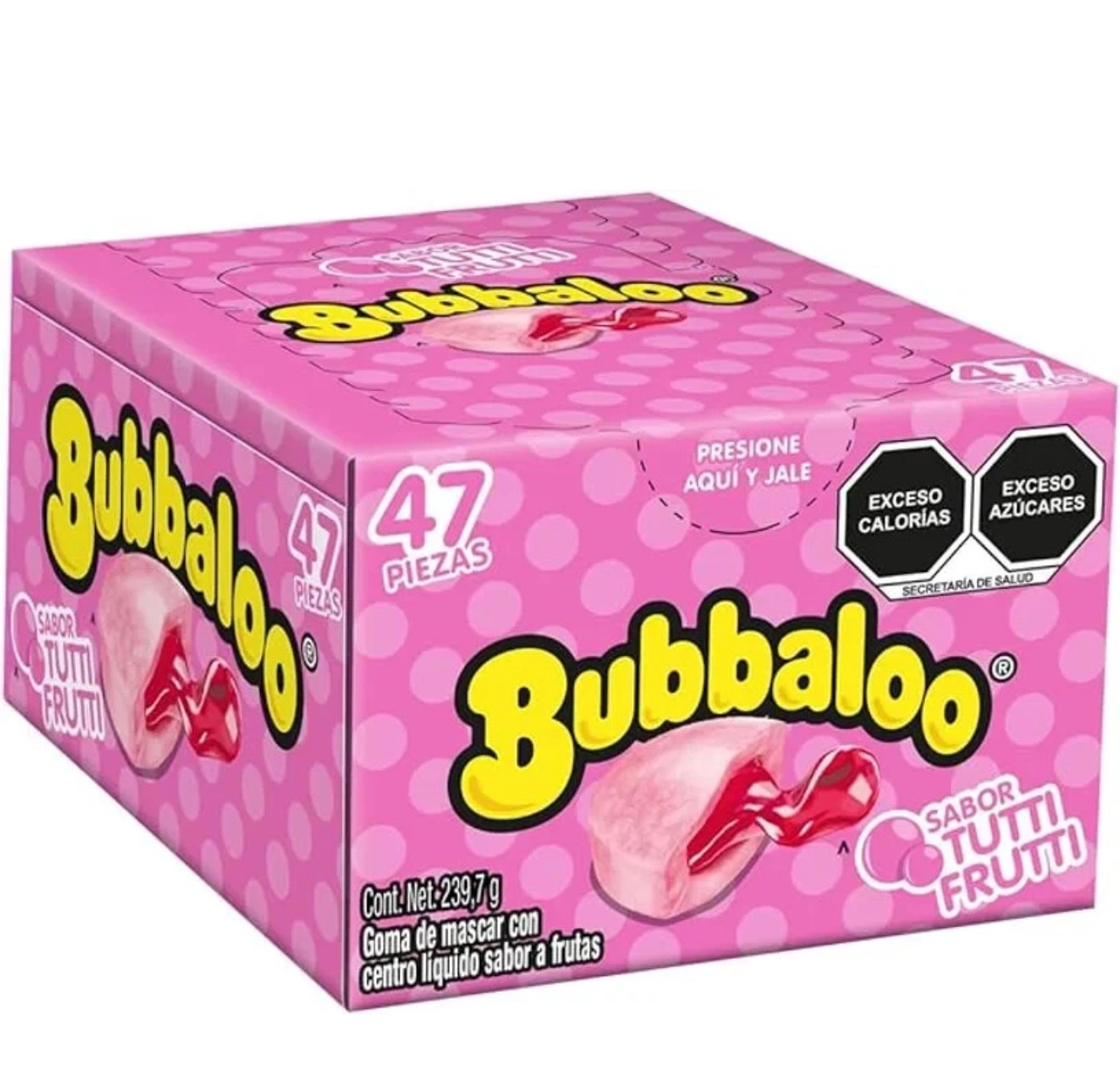 Bubbaloo sabor Tutti Frutti 50 ct.