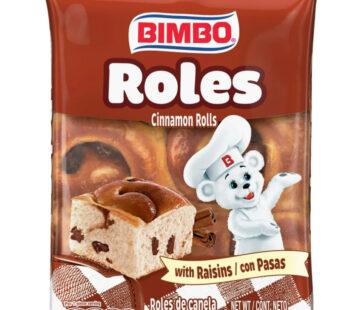 BIMBO CINNAMON ROLLS CON PASAS