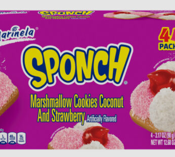 Sponch galletas de Bombon Marinela 4 pks