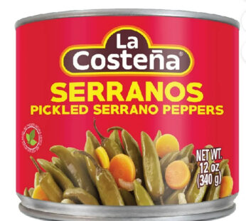 La Costeña Serrano Pepper 12 oz.