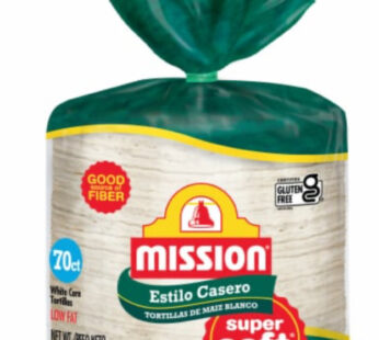 Mission Estilo Casero White 70 ct.